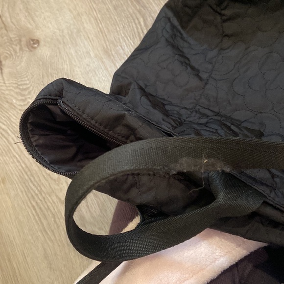 LeSportSac Black Floral Embroidered Tote Bag - Picture 4 of 4